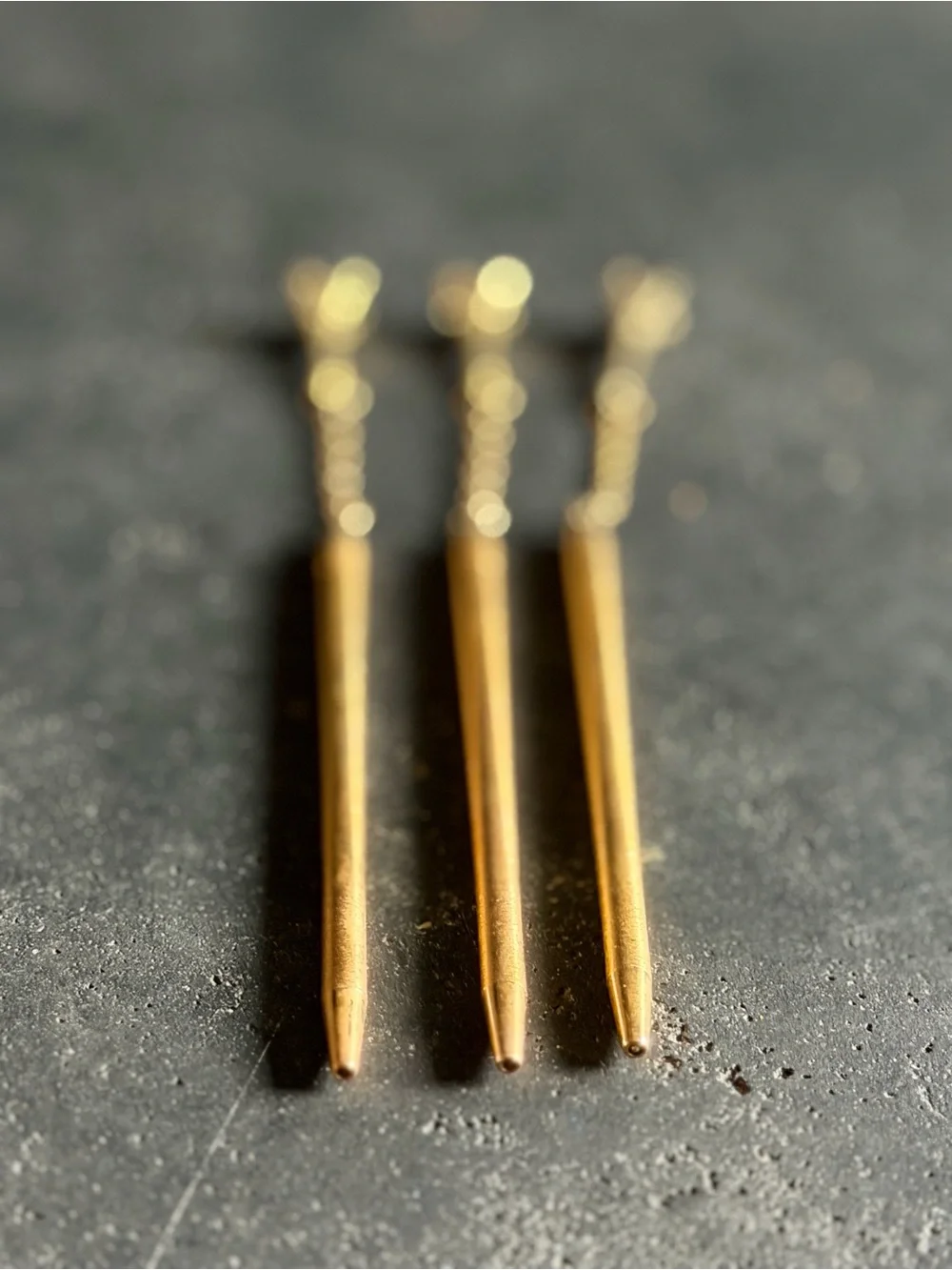 Gold Tone Metal Pen with Eiffel Tower Charm - Home Office Accessory